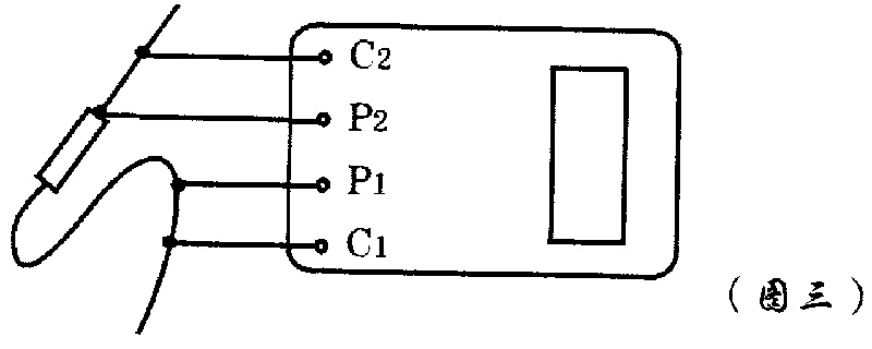 數字接式地電阻測試儀接線圖 數字接式地電阻測試儀接線圖